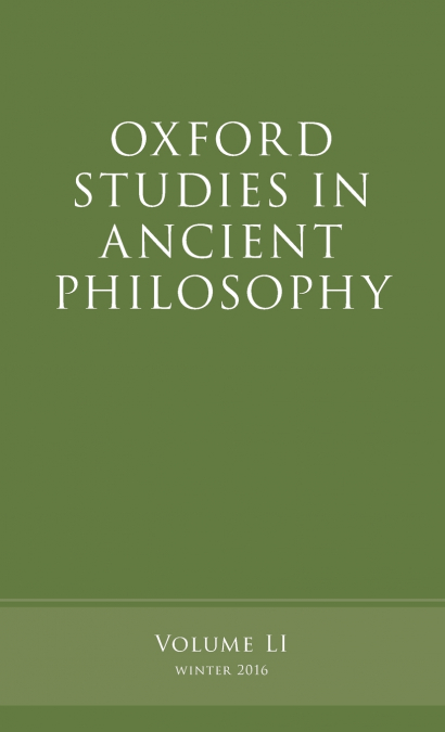 OXF STUD ANCIENT PHILOS V51 OSAP C