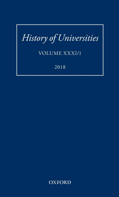 HISTORY OF UNIVERSITIES VOL 31/1 HOU C