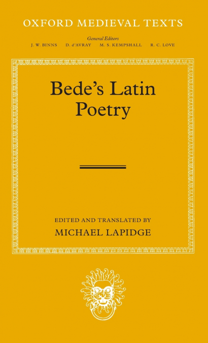 BEDE’S LATIN POETRY OMT C
