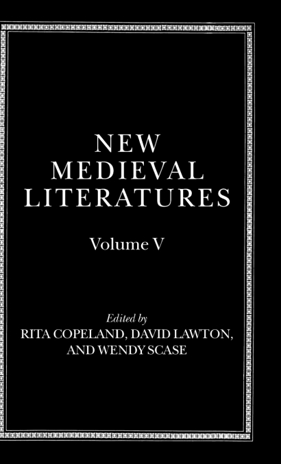 New Medieval Literatures