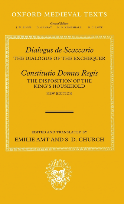 Dialogus de Scaccario, and Constitutio Domus Regis