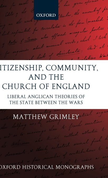 Citizenship, Community, and the Church of England