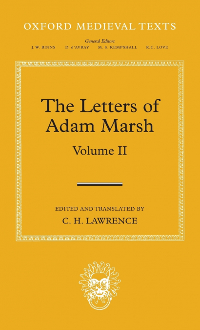 Letters of Adam Marsh, Volume 2