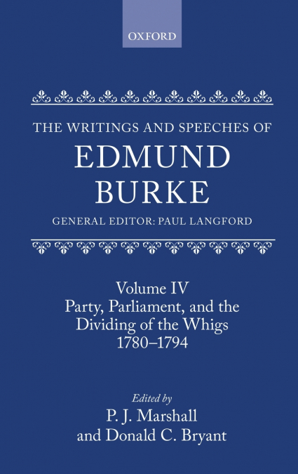 WRITINGS SPEECHES ED BURKE V4 WSEB C