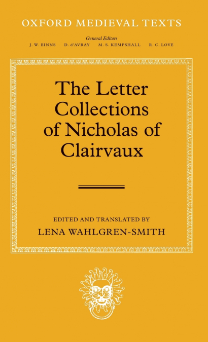 Letter Collections of Nicholas of Clairvaux