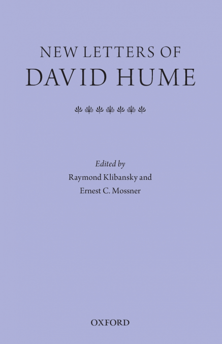 New Letters of David Hume