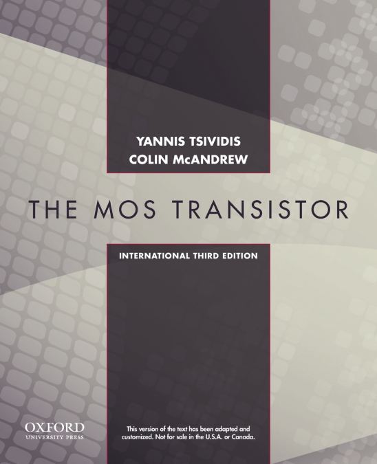 OP & MODEL OF MOS TRANSISTOR 3E INT ED C