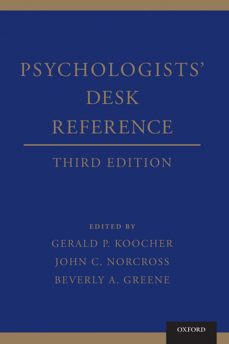 Psychologists’ Desk Reference Third Edition