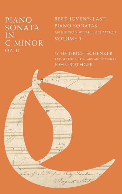 PIANO SONATA IN C MINOR, OP. 111 VOL 3 C