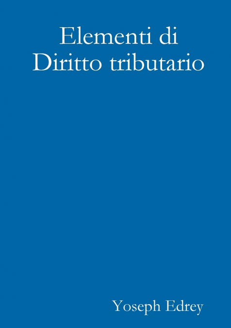 Elementi di diritto tributario