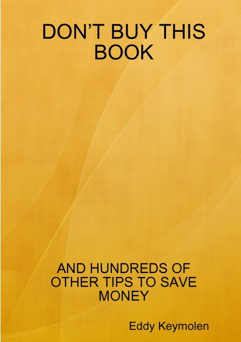 DON’T BUY THIS BOOK