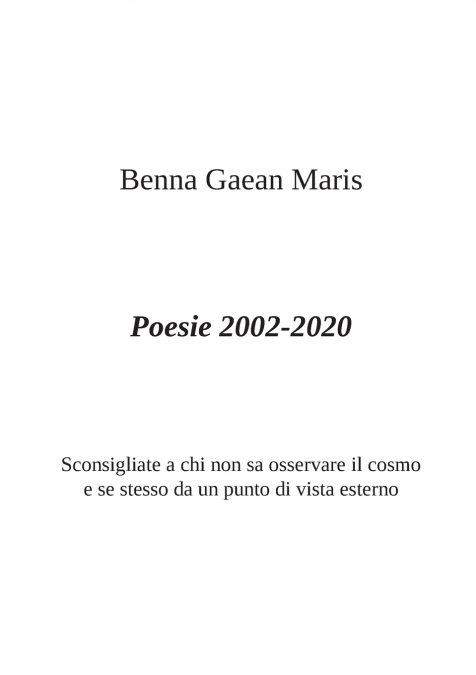 Poesie 2002-2020