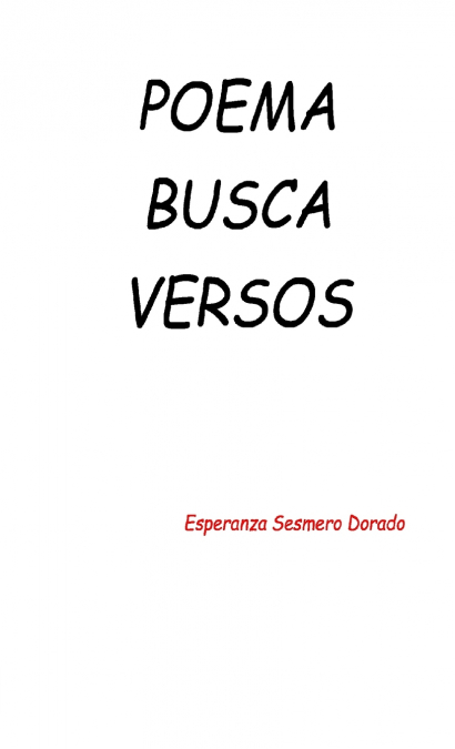POEMA BUSCA VERSOS