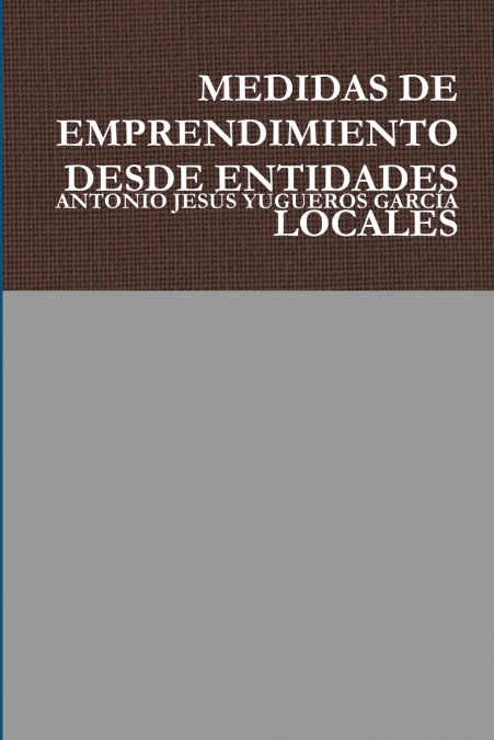 MEDIDAS DE EMPRENDIMIENTO DESDE ENTIDADES LOCALES