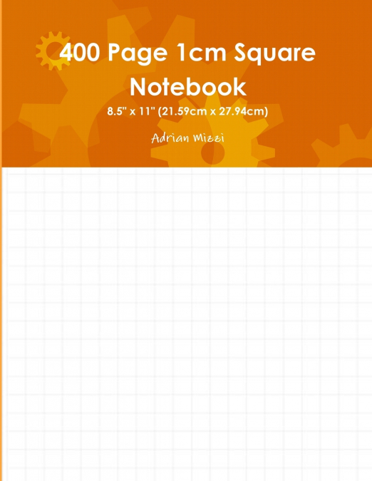 400 Page 1cm Square Notebook