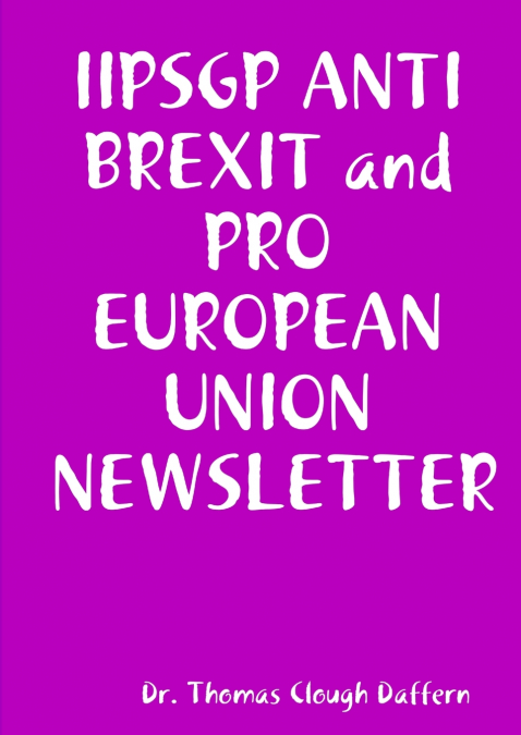 IIPSGP ANTI BREXIT and PRO EUROPEAN UNION  JOURNAL