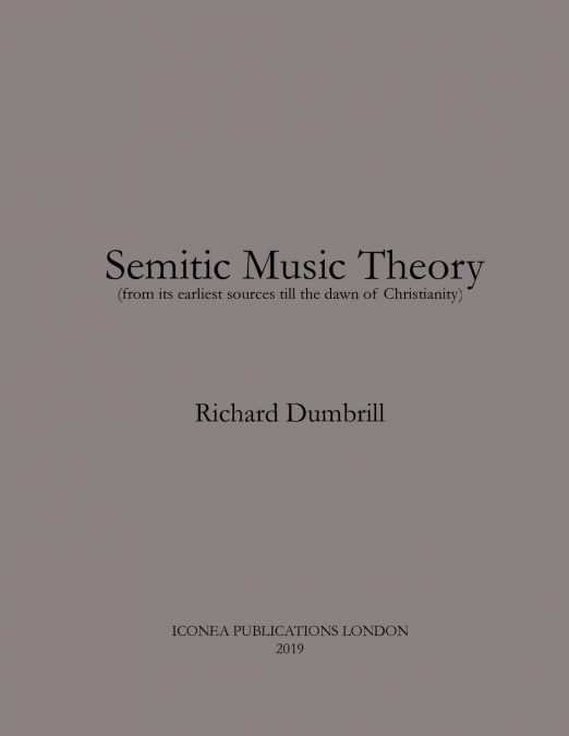 Semitic Music Theory