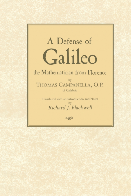 A Defense of Galileo