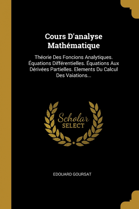 Cours D’analyse Mathématique