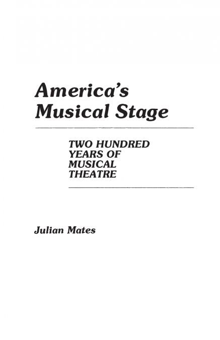 America’s Musical Stage
