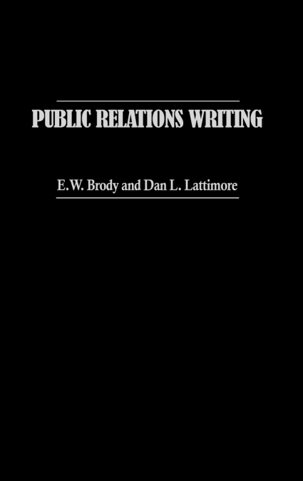 Public Relations Writing