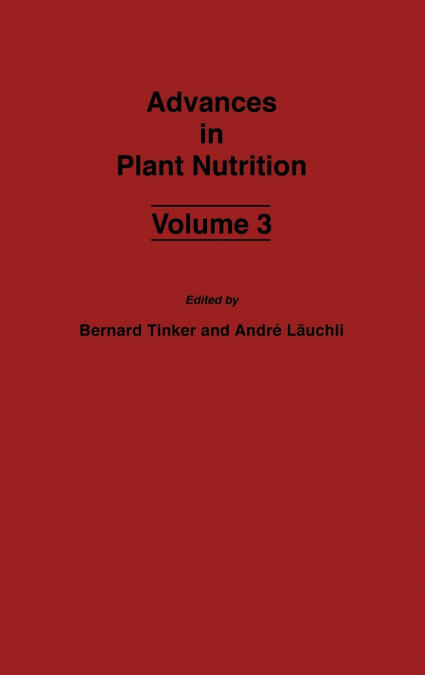 Advances in Plant Nutrition