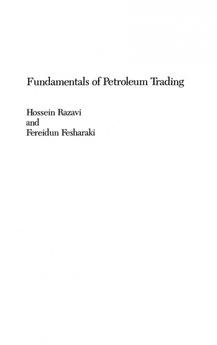 Fundamentals of Petroleum Trading