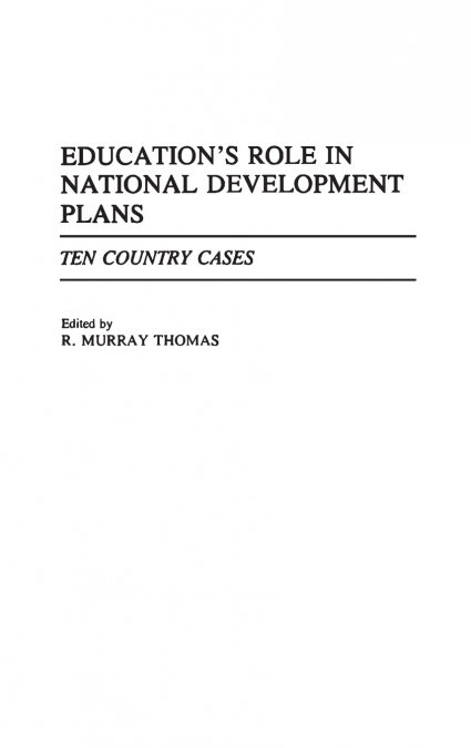 Education’s Role in National Development Plans