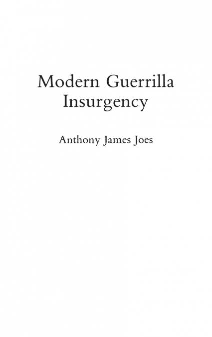 Modern Guerrilla Insurgency