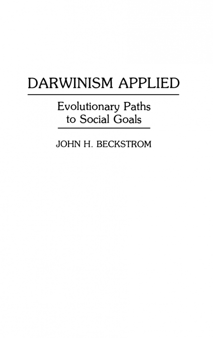 Darwinism Applied