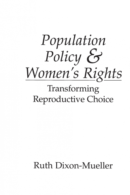 Population Policy and Women’s Rights