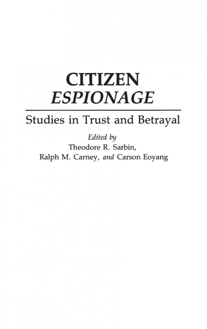 Citizen Espionage