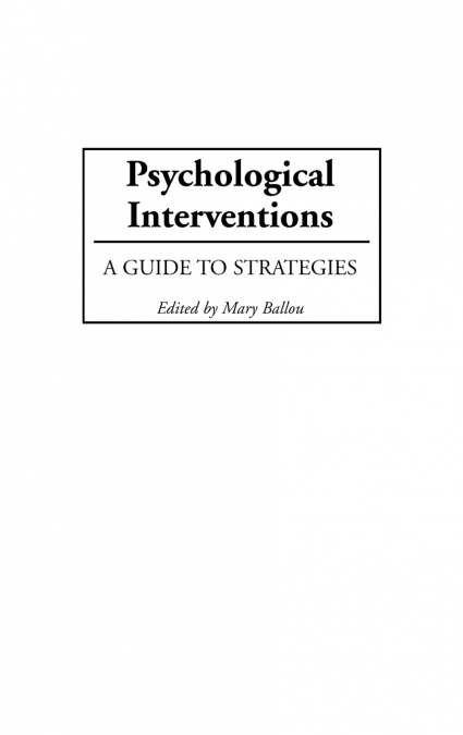 Psychological Interventions