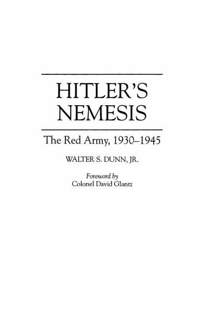 Hitler’s Nemesis