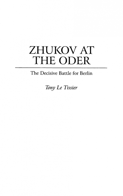 Zhukov At the Oder