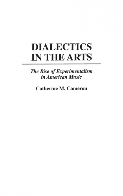 Dialectics in the Arts