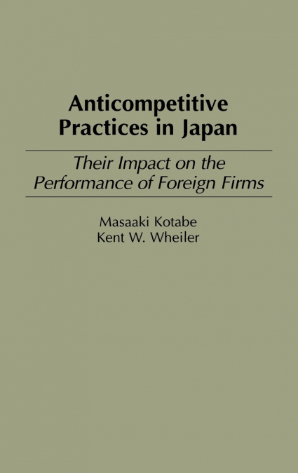 Anticompetitive Practices in Japan
