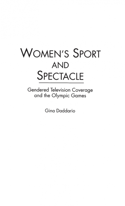 Women’s Sport and Spectacle