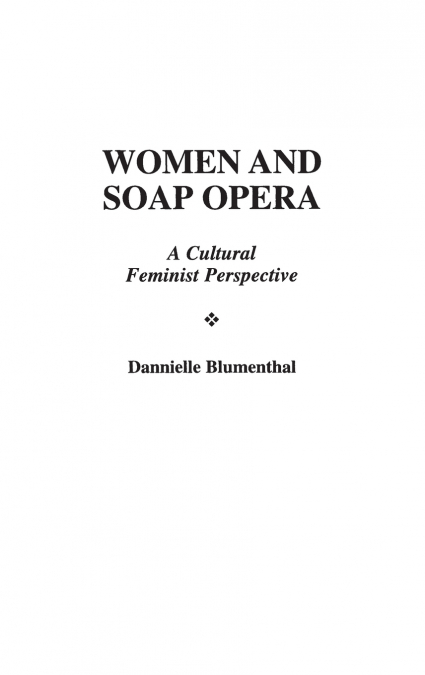 Women and Soap Opera