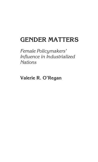 Gender Matters
