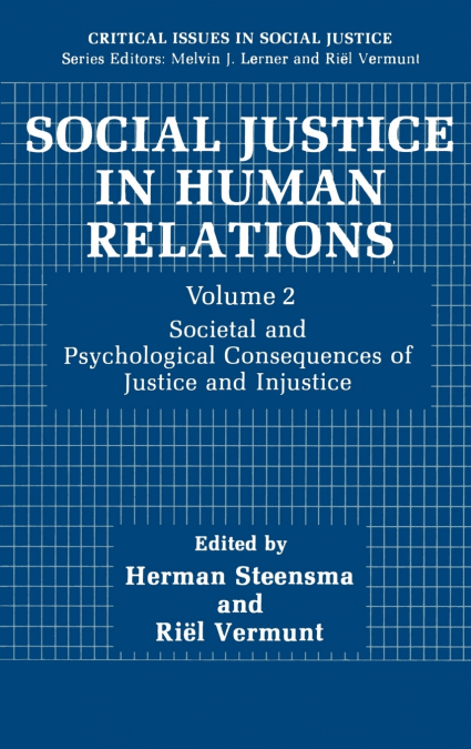 Social Justice in Human Relations Volume 2