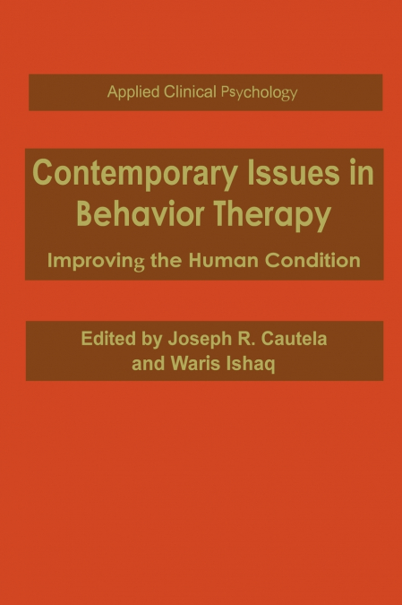 Contemporary Issues in Behavior Therapy