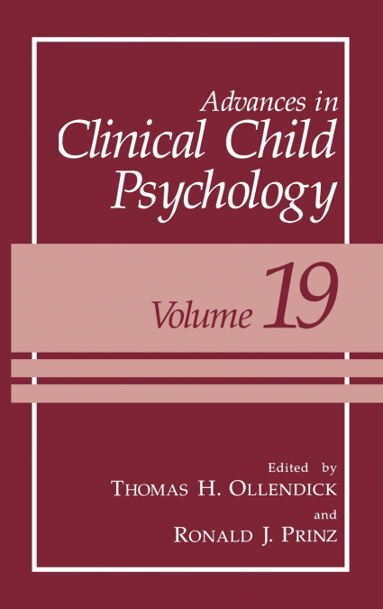 Advances in Clinical Child Psychology