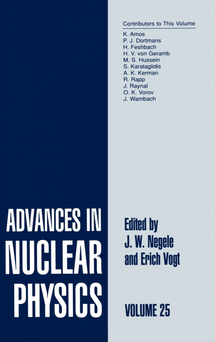 Advances in Nuclear Physics