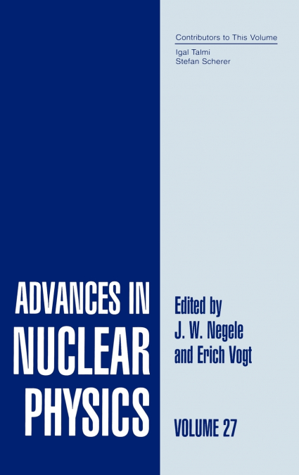 Advances in Nuclear Physics