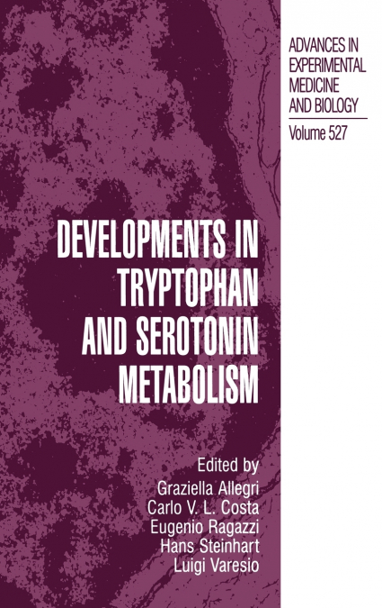 Developments in Tryptophan and Serotonin Metabolism