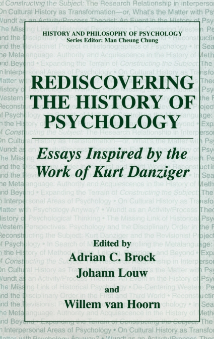 Rediscovering the History of Psychology