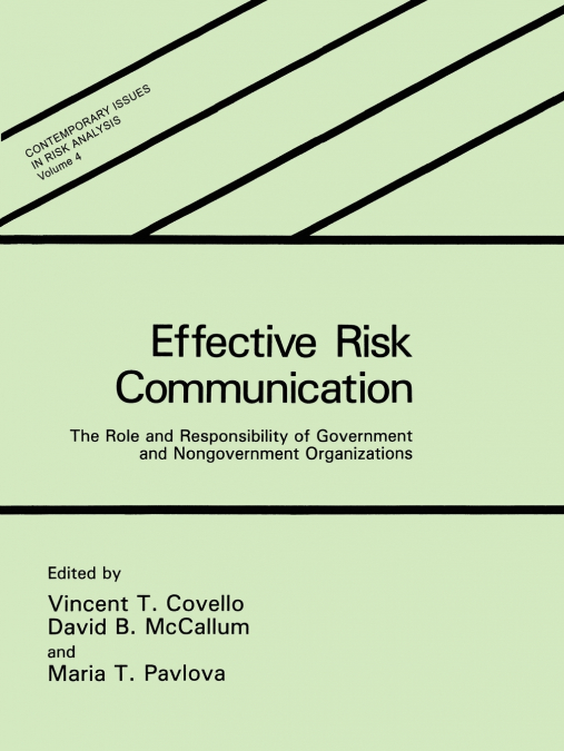 Effective Risk Communication