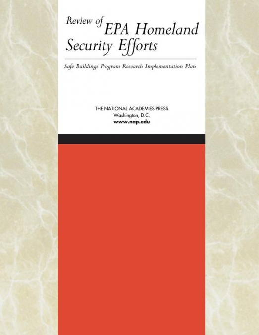 Review of EPA Homeland Security Efforts