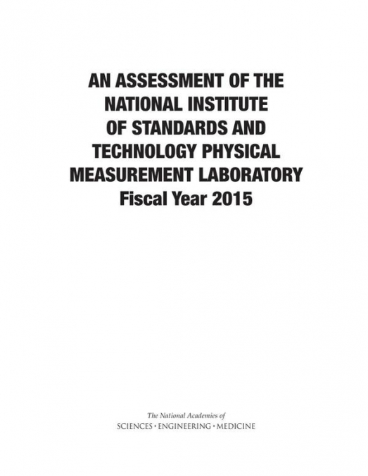An Assessment of the National Institute of Standards and Technology Physical Measurement Laboratory